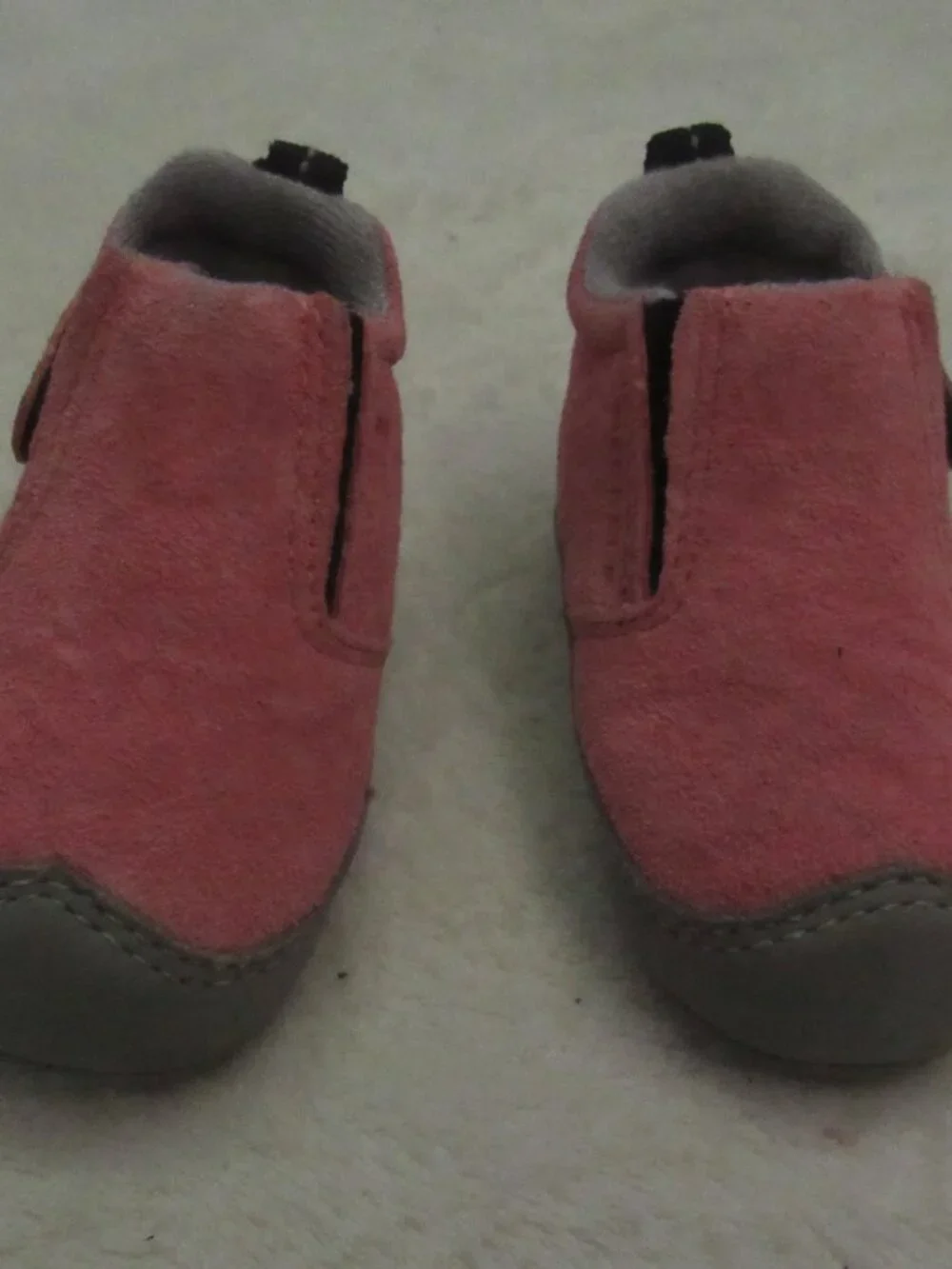 Merrell Pink/Black Crib Shoes Size 3-6 months USED